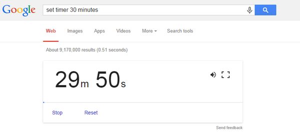 30 min timer google