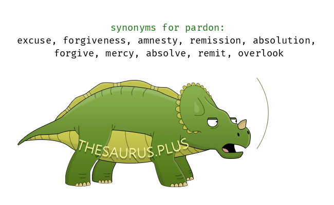 synonyms for pardon