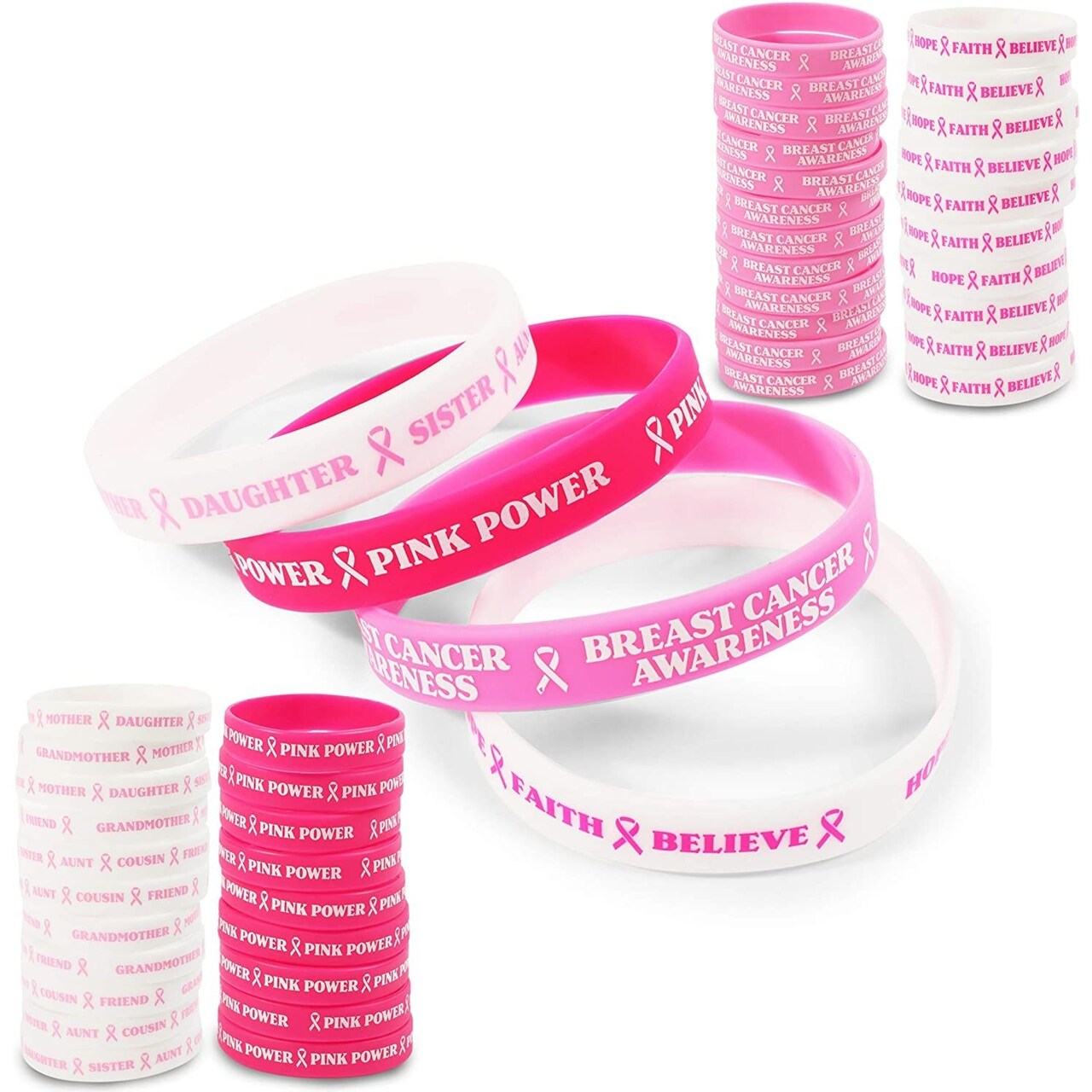 pink breast cancer bracelets