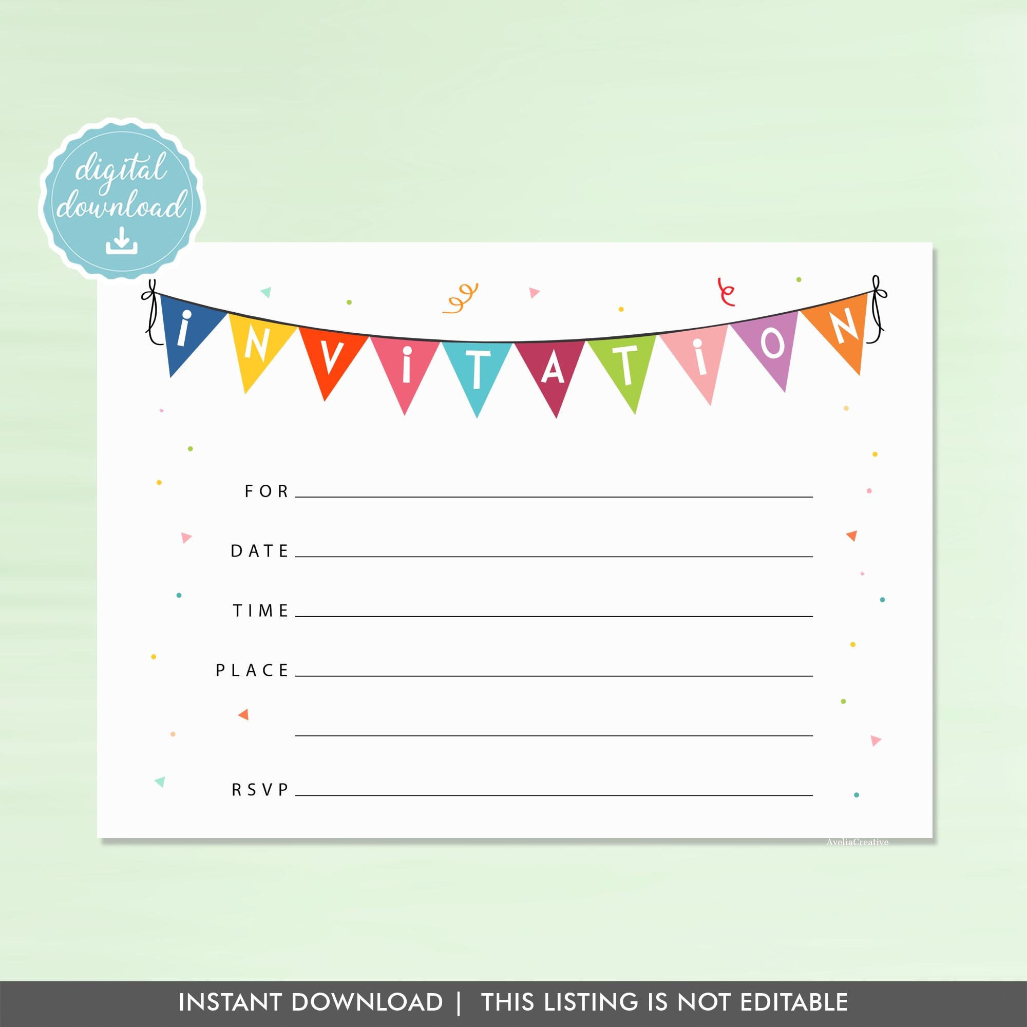 party invites templates