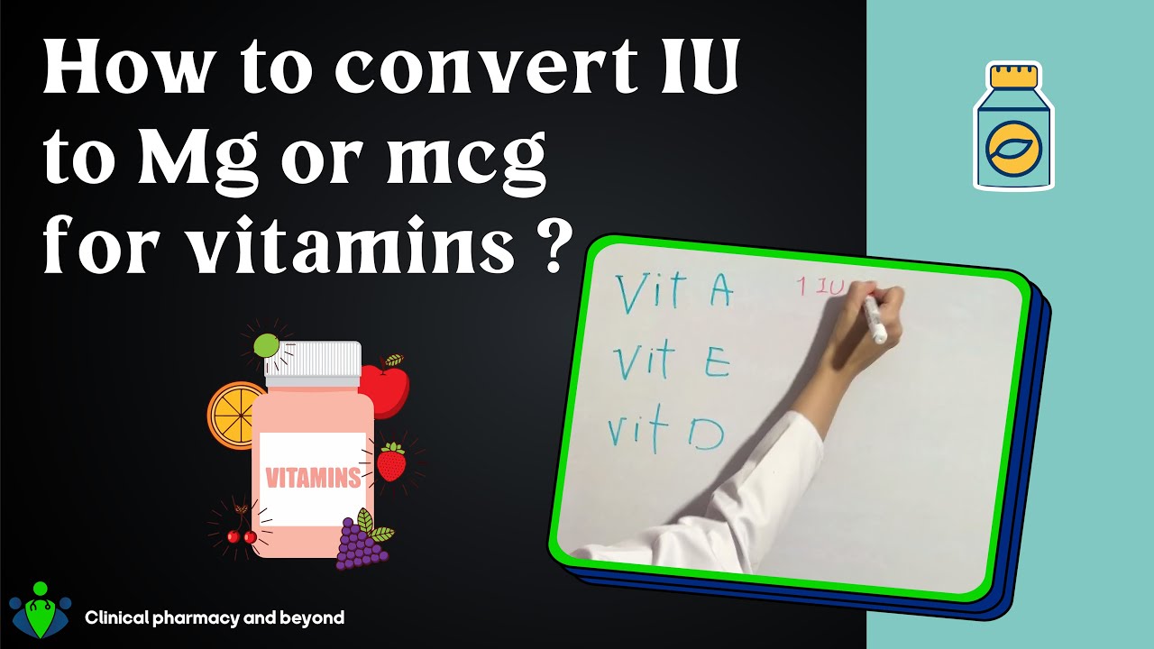 convert mg into iu