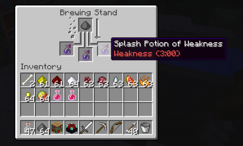 minecraft splash potion