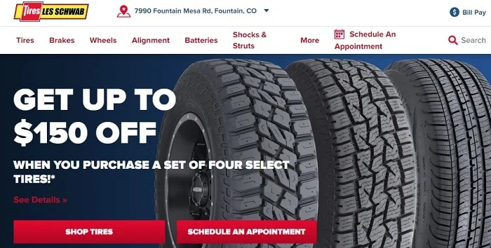 will les schwab mount tires bought elsewhere