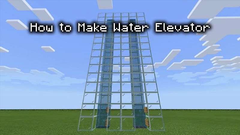 how to make water elevator in minecraft