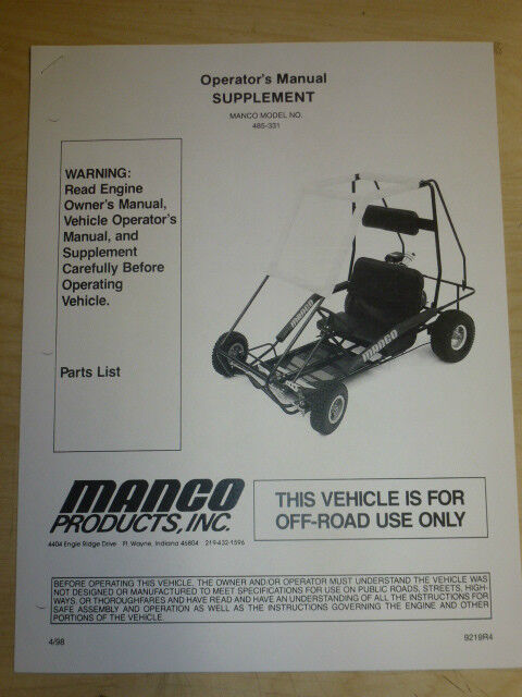 murray go kart parts diagram