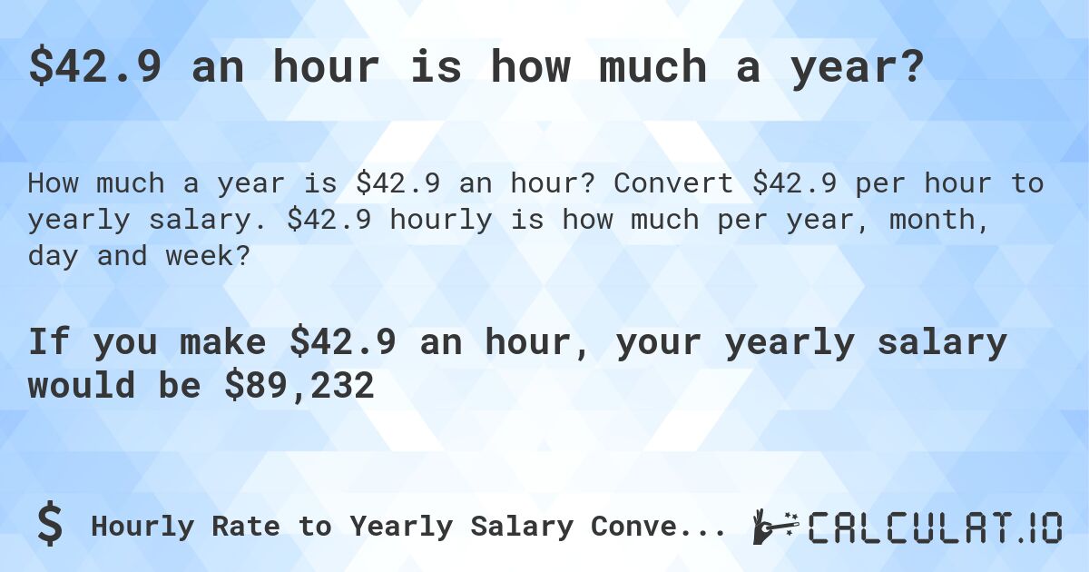 $42 an hour is how much a year