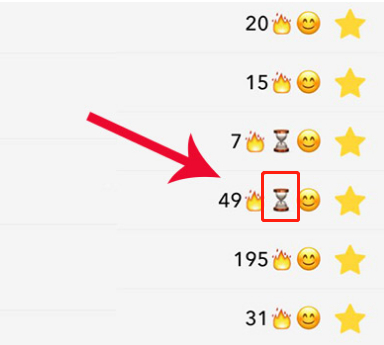 what does the hourglass mean in snapchat