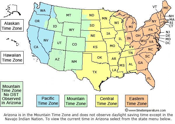 what timezone is north carolina