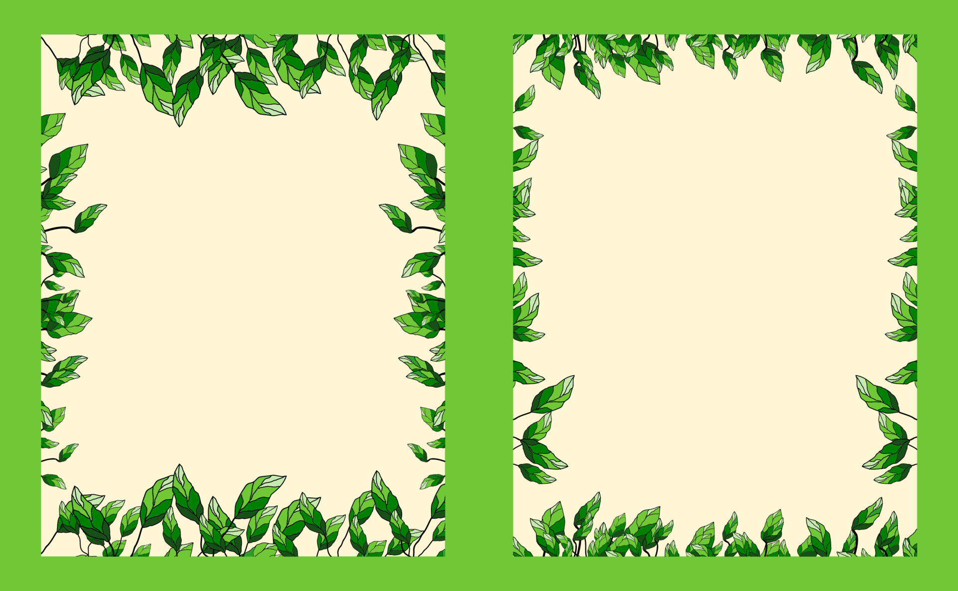 leaf page border