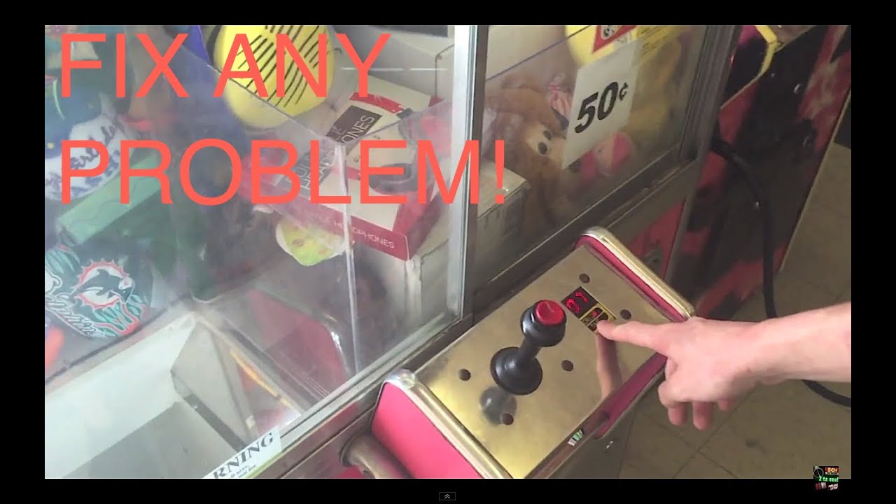 claw machine maintenance mode