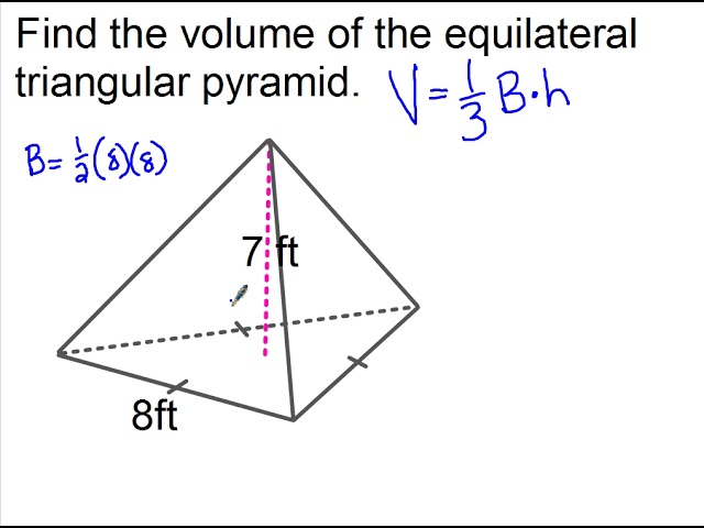 triangular pyramid formula