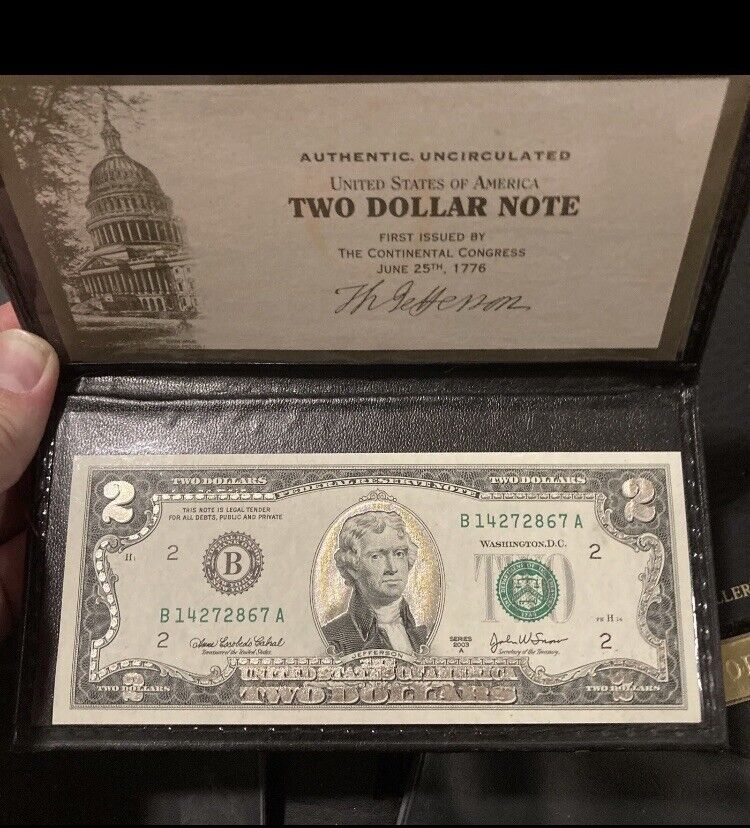 uncirculated $2 bill 2003