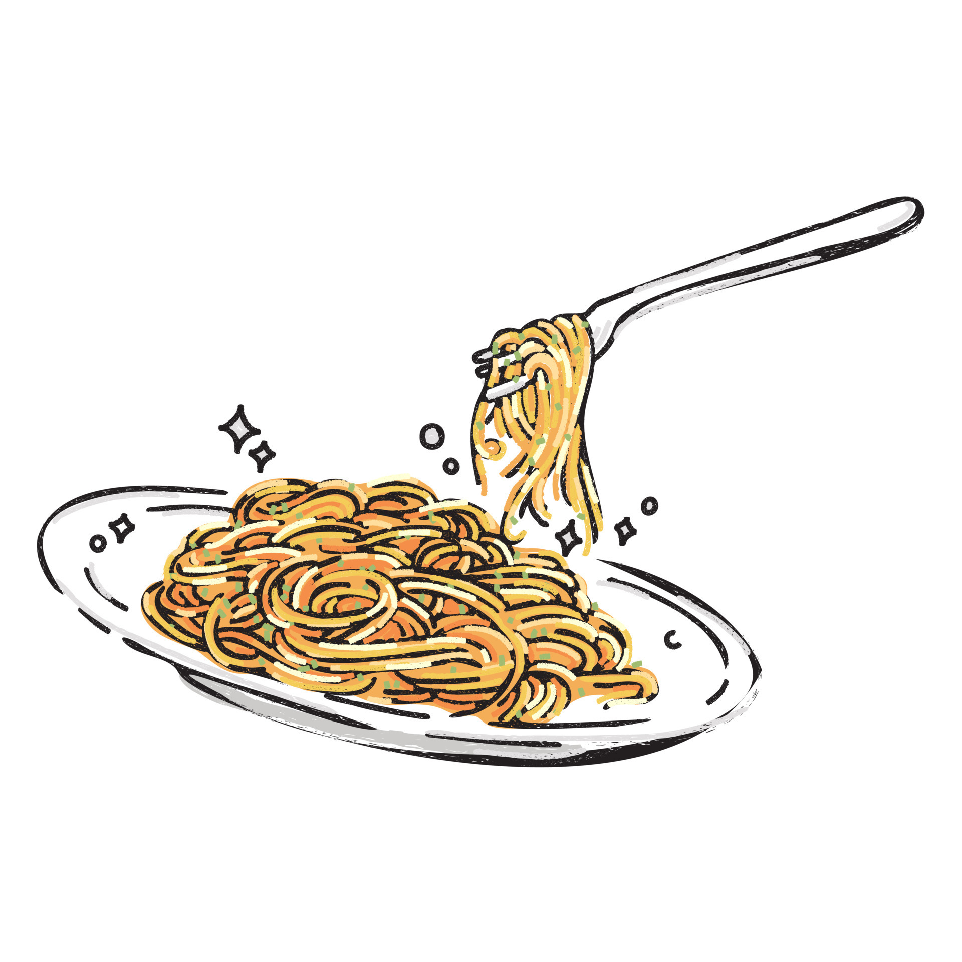 dibujo spaghetti