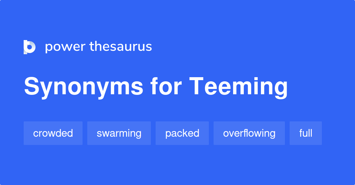 teeming antonym