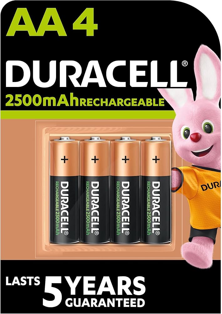 duracell 2500mah rechargeable batteries