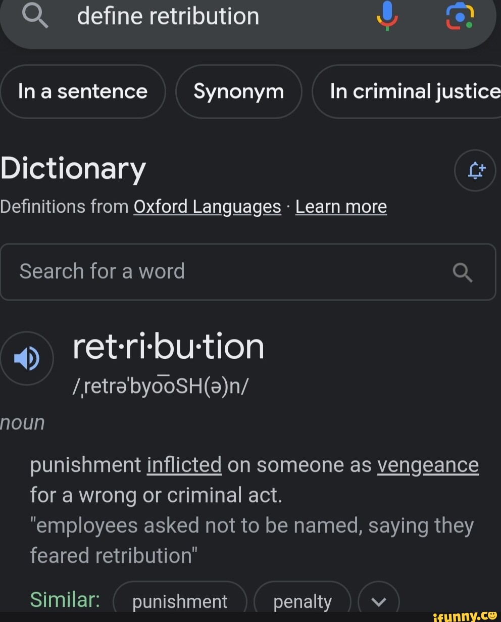 retribution synonym