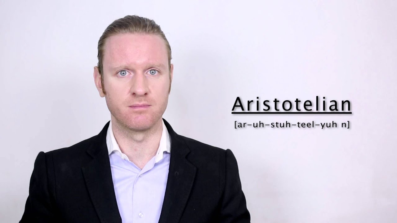 aristotelian pronunciation