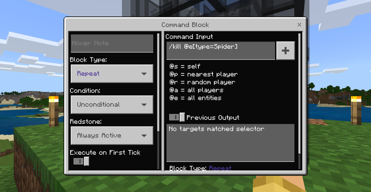 how do i use a command block