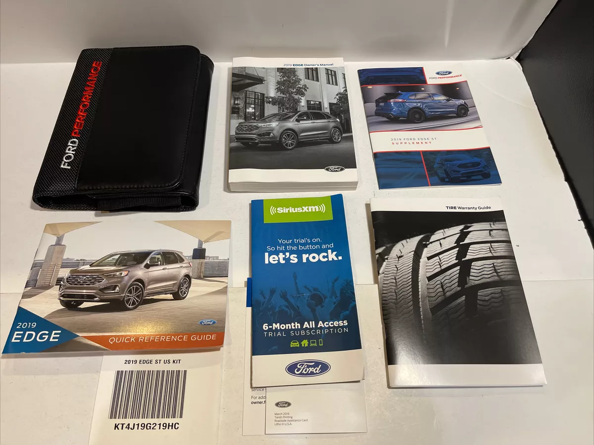 2019 ford edge owners manual