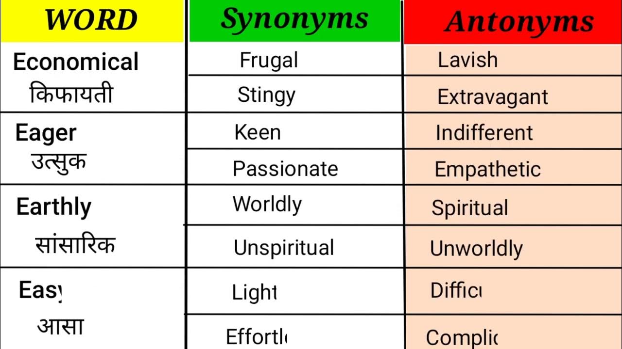 antonyms of e