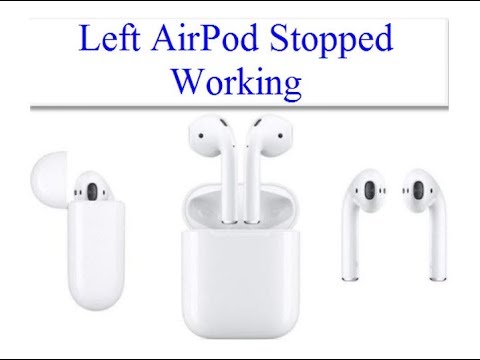 left airpod not working