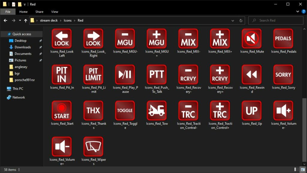 iracing stream deck icons