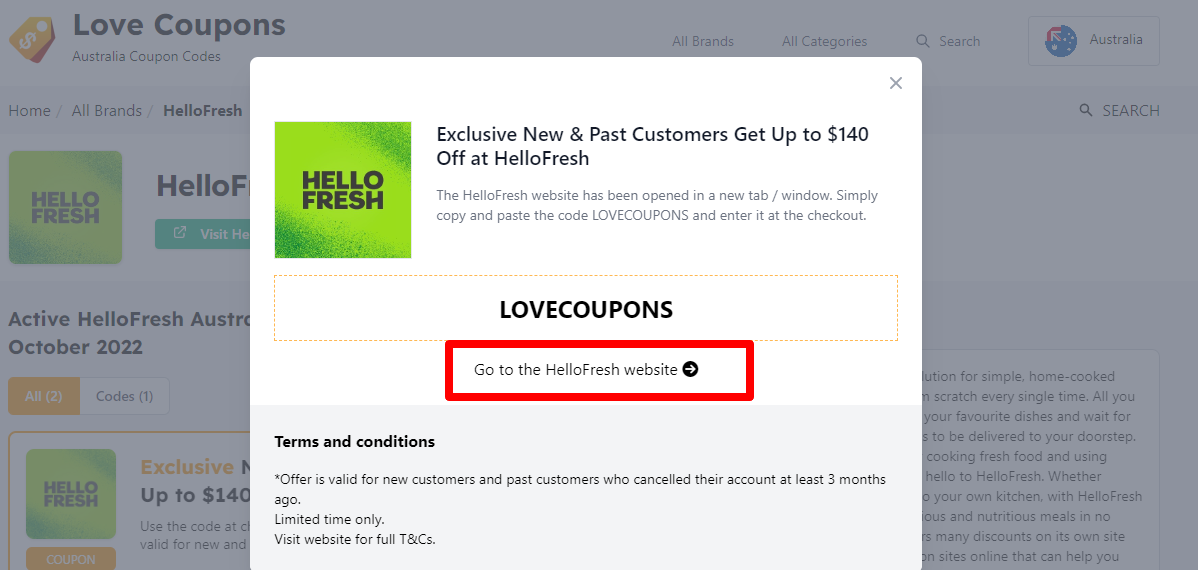 hello fresh coupon code canada for existing customers