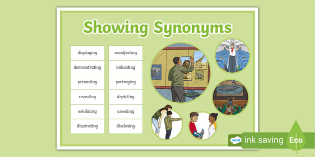 showing synoym