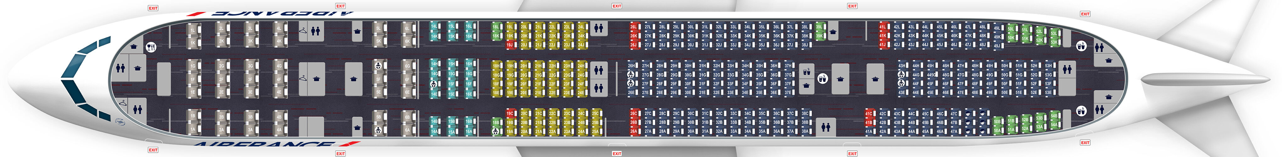 777-300 air france seat map