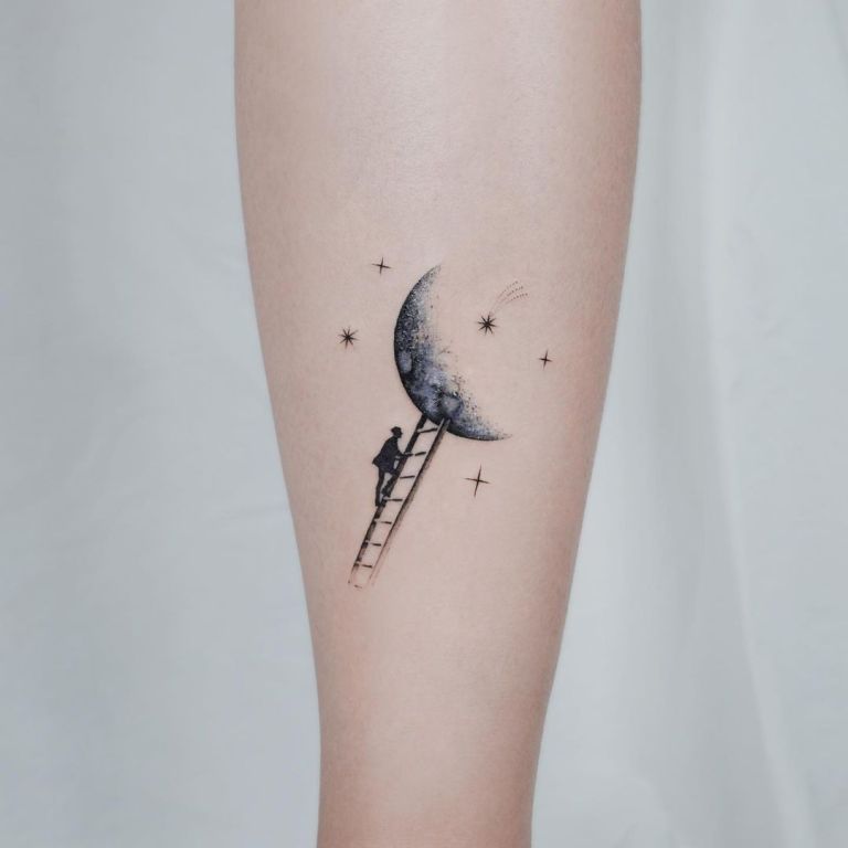 tatuajes de luna para hombres