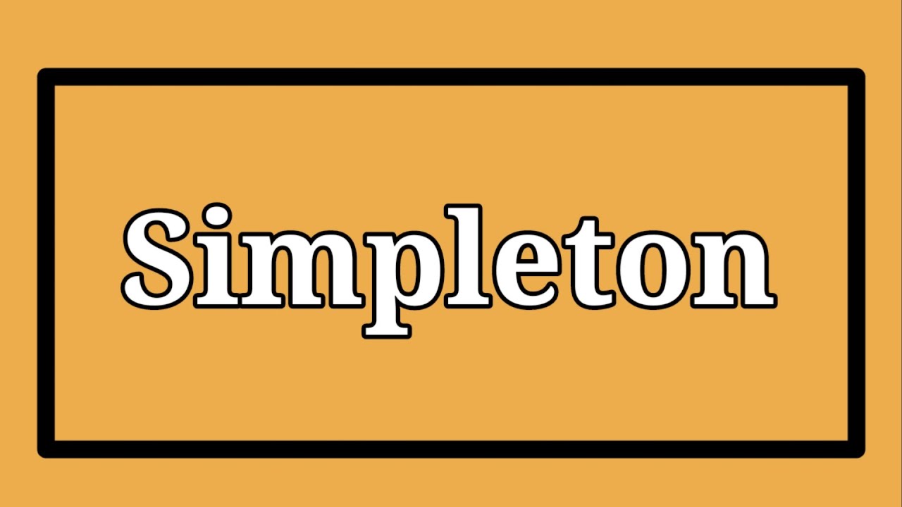 simpleton meaning in hindi