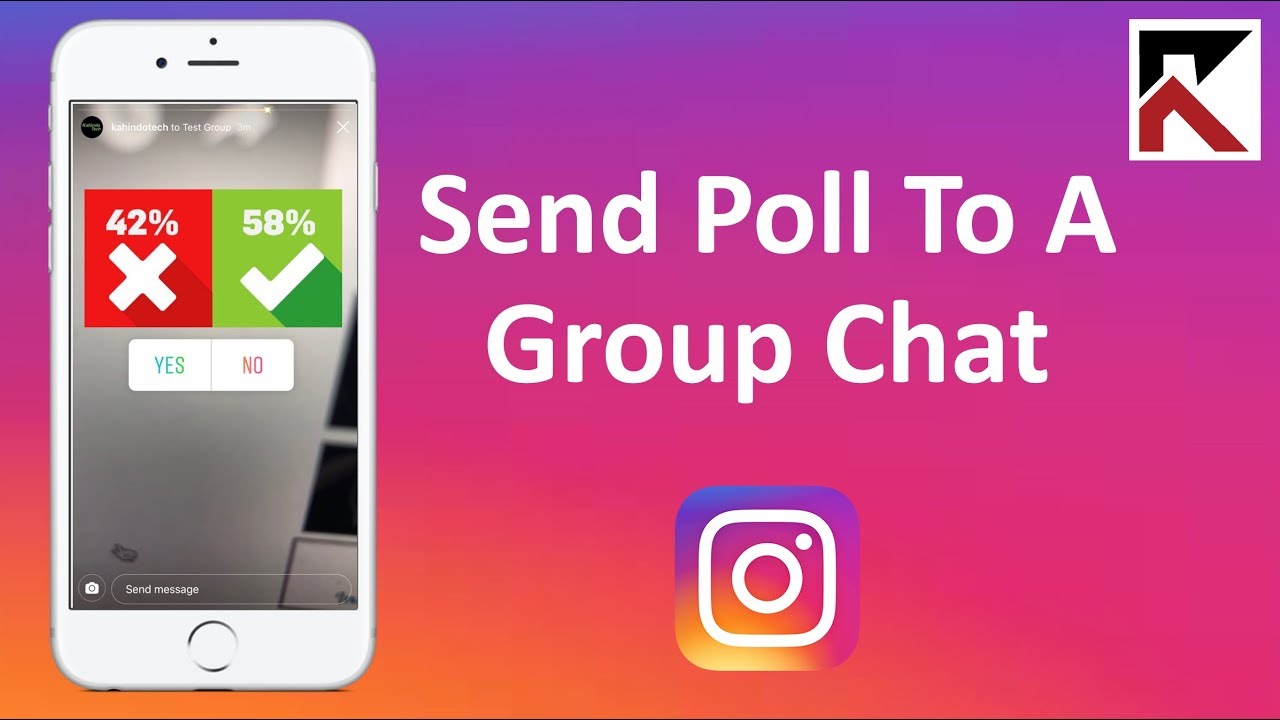 how to make a poll on instagram group chat