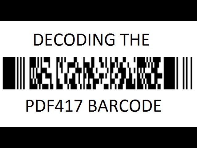 pdf417 barcode decoder online