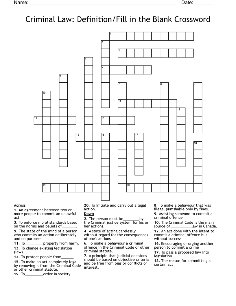 blank ones case conclude crossword