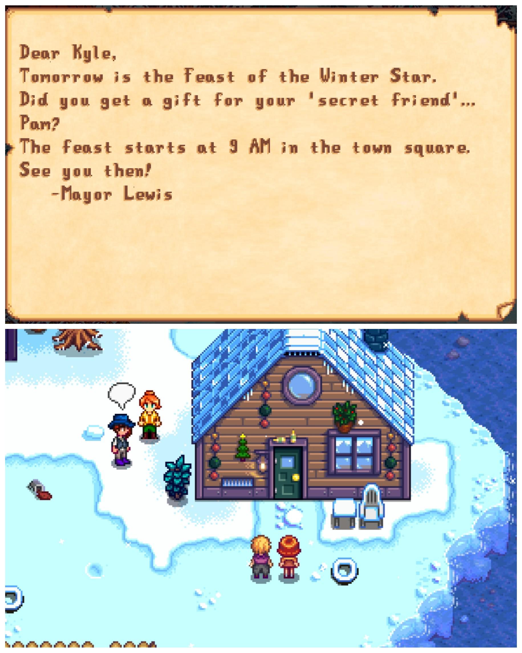 stardew valley secret friend gift