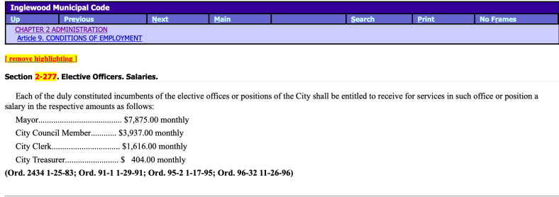 inglewood municipal code