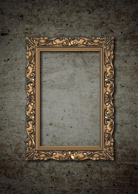 bronze metal picture frame