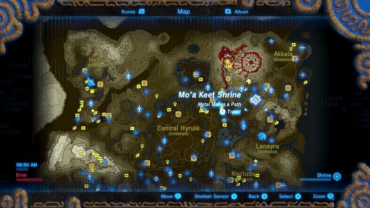 all shrine locations in breath of the wild