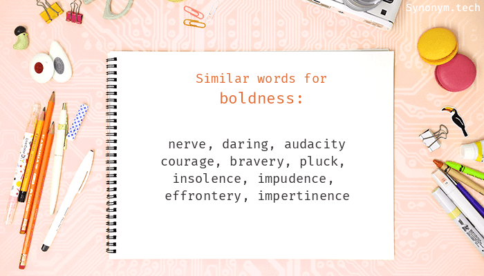 boldness thesaurus