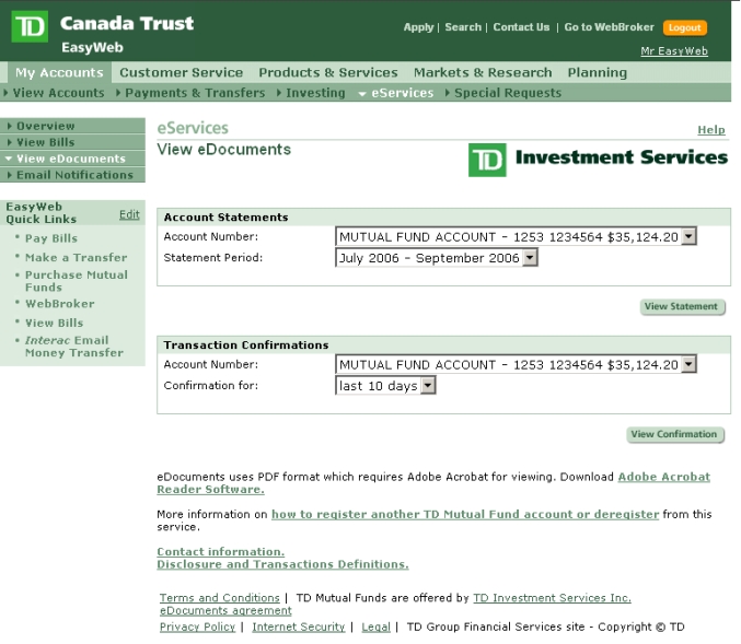 td canada trust easy