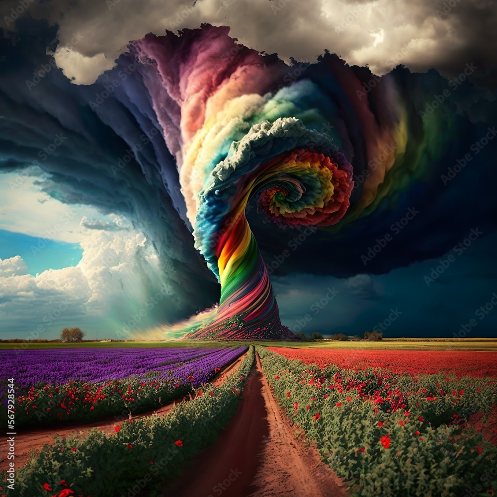 rainbow real tornadoes