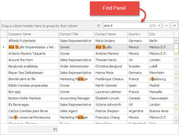 devexpress grid documentation