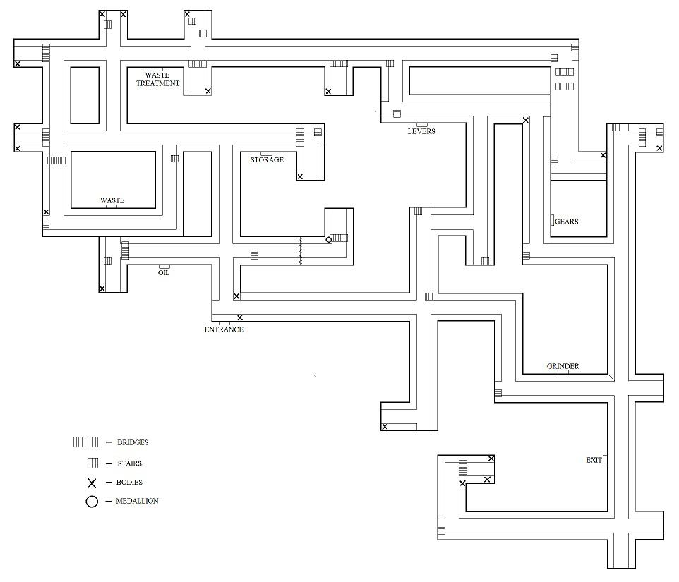 inside the backrooms sewer map