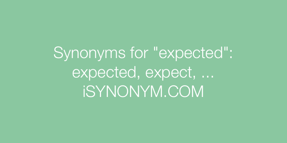 synonym expecting