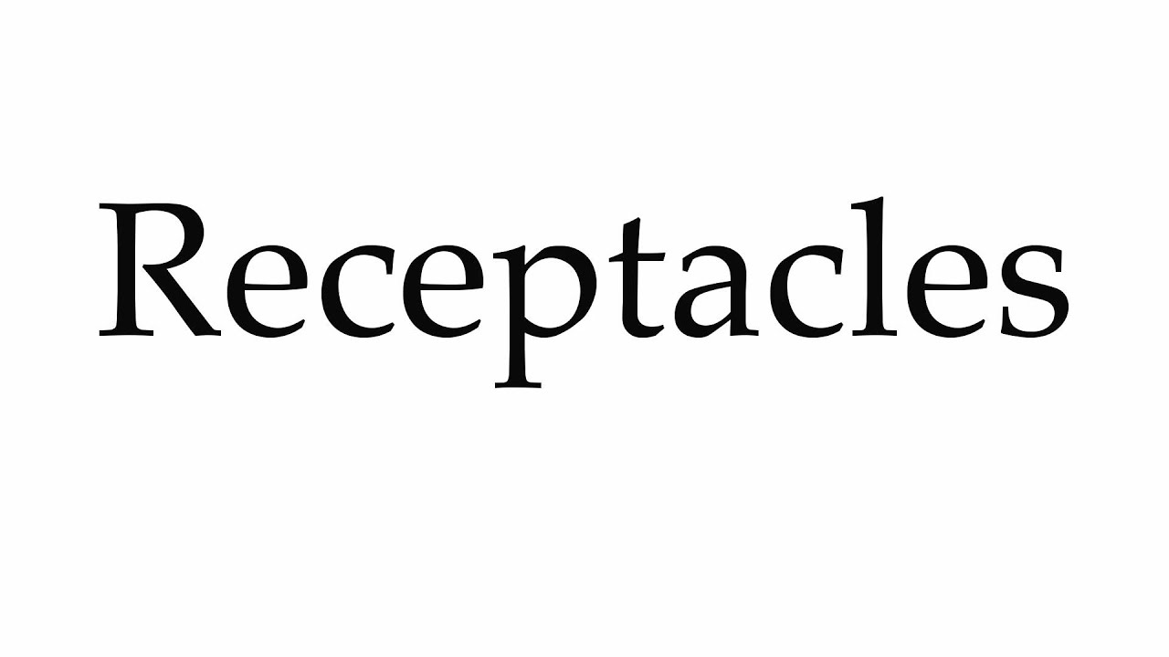 receptacle pronunciation