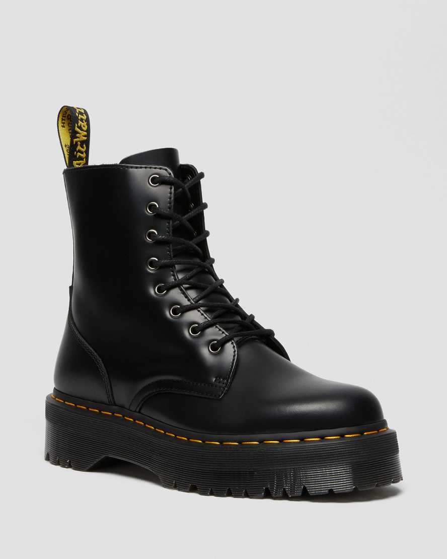 dr martens jadon black polished smooth