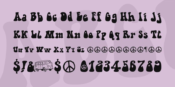 hippies fonts