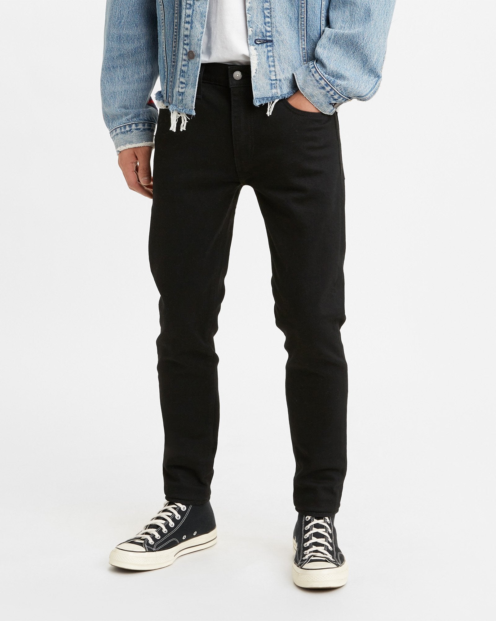 levis black skinny jeans