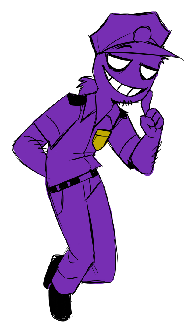 fnaf purple guy art