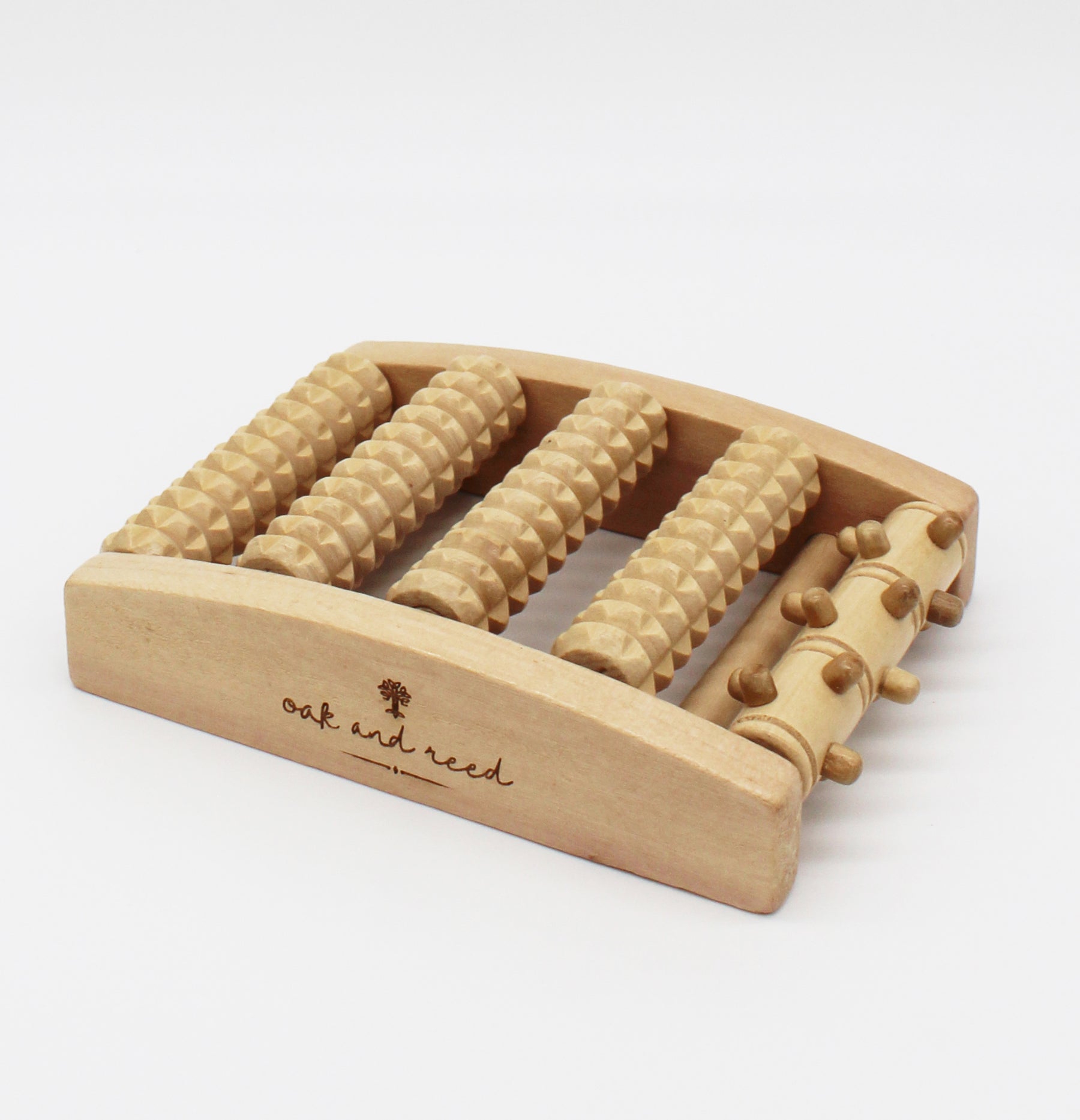 wooden roller foot massager